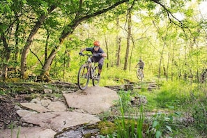 Located within minutes of Arkansas' premiere mountain biking trails, our home is ideal for anyone looking for a little adventure.