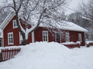 house in winter