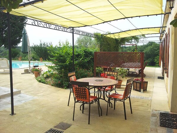 Terrasse du gîte