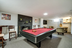 Game Room | Pool Table | Smart TV | Seating | Board Games & Books