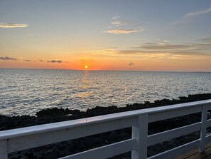 Sunset from deck