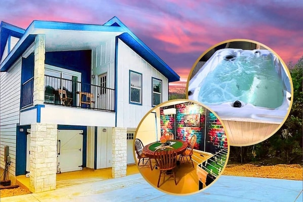 Awe-inspiring mountain views, hot tub, deck, fire pit and high-speed WiFi!