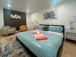very spacious bedroom