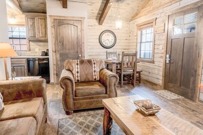 Open concept living room and dining area