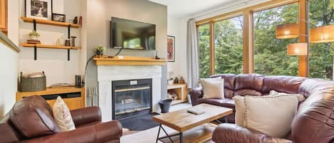 Enjoy the living room area with plenty of seating.