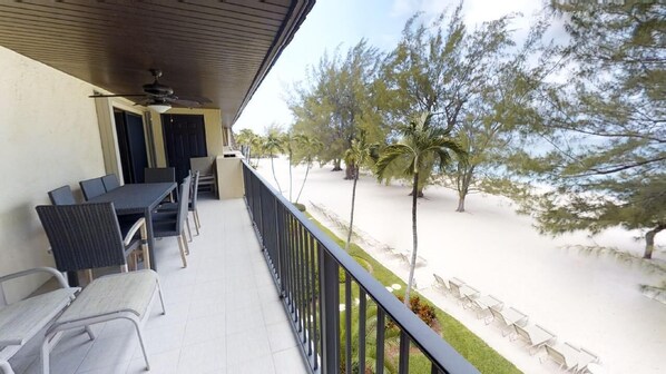 Beach view from patio