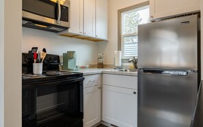 Remodeled kitchen with new appliances