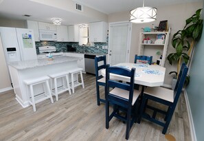 Kitchen and dining area