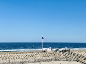 Steps away from private beach desk and entrance.