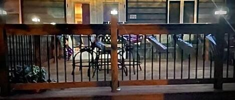 Enjoy the cool evening breezes on the lovely deck while night falls!