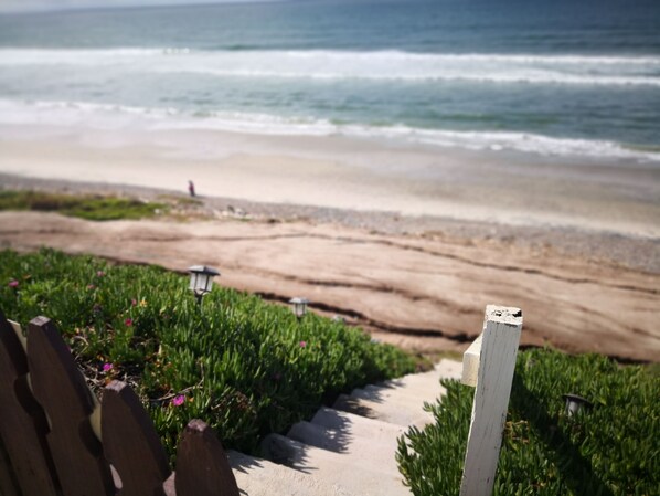 Private access to beach