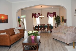 Dinning room looking out from Living room.