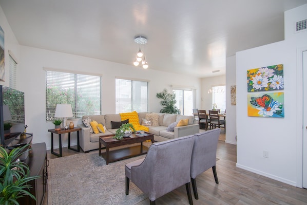 Living Room and Dining Area