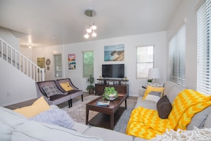 Living Room and Stairs