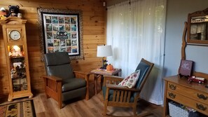 Comfortable sitting area to read a book, recline for a nap, or enjoy the view.