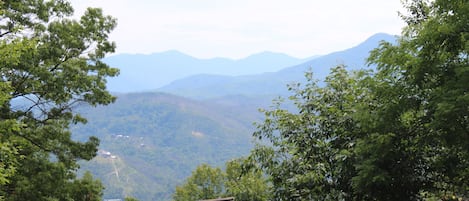 View of Mt. LaConte from main deck.