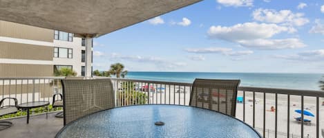 Balcony overlooking the Gulf of Mexico