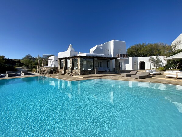 Excellent Mykonos Villa | 6 Bedrooms | Villa Alessandra | Stunning Sea & City Views | Infinity Pool