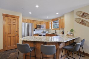 Step into our stylishly updated kitchen