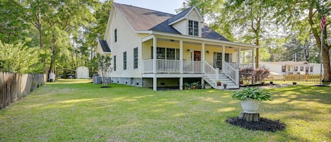 Murrells Inlet Vacation Rental | 5BR | 3BA | Stairs Required | 2,700 Sq Ft