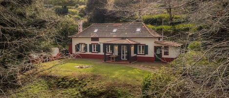 Garden and view to the property