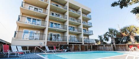 Pool and ocean side rooms