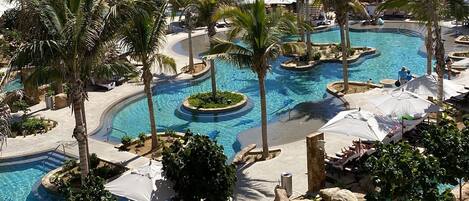 Breathtaking pool and ocean views from all rooms. This suite is one of four.