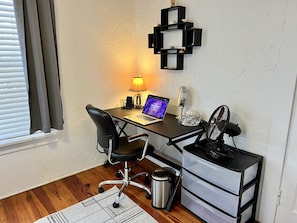 Dedicated office space with high-speed wifi,  printer, etc