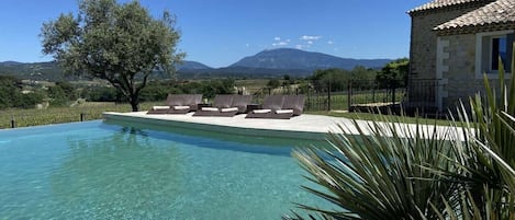 Espace Piscine Cascade Face Ventoux.