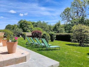 Jardin : transats.