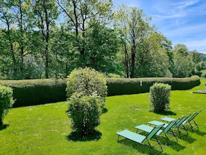 Jardin : transats.