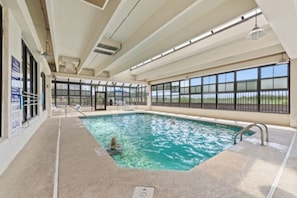 Rainy day? No problem. Take a swim in the indoor pool.