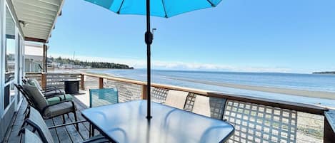 Breathtaking views from inside or on the deck!