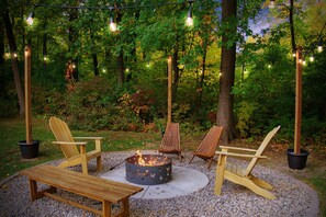 Grab a coffee and your favourite book to disconnect from reality around the fire pit