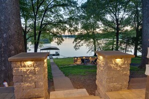 New one bay dock with swim ladder