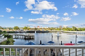 Furnished Lakefront Balcony with Lake Views and Light Show Views