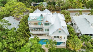 An aerial view of your Anna Maria Island luxury getaway.