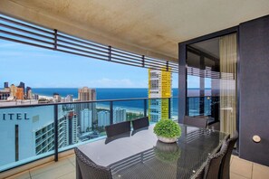 Balcony with ocean views