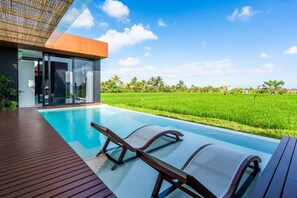 Swimming Pool, Rice fields view