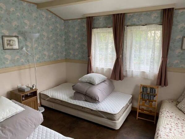 Room 204. Wallpaper is different for each room
