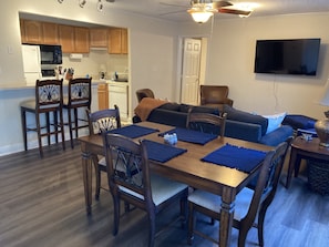 Living Room & Dining Room - View from the front door