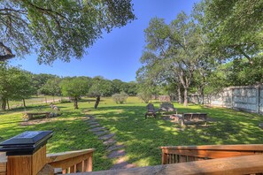 Step into paradise with the gorgeous riverfront outdoor space and lush yard.