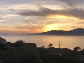 Une partie de la vue sur le Golfe d’Ajaccio