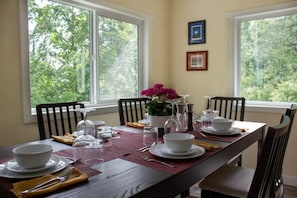 Spacious dining area