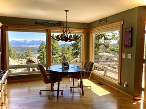 Dining area, facing south.