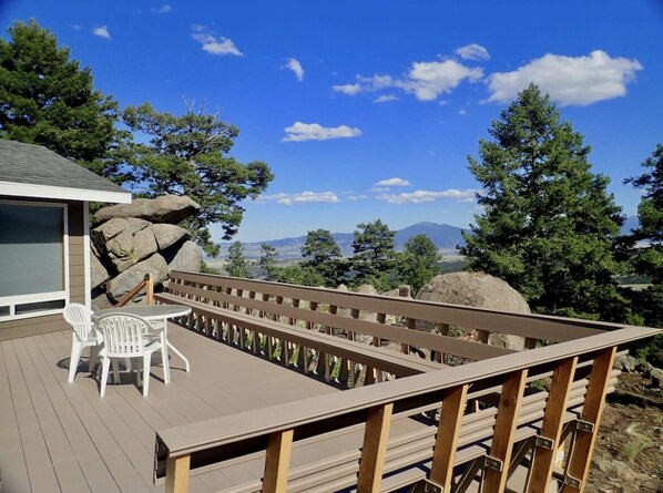 Incredible views of the Tobacco Root Mtns & Highlands from the south deck.