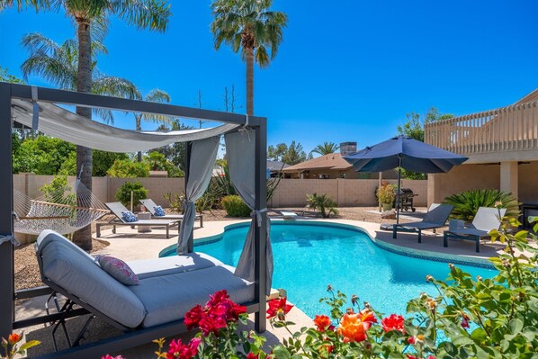 "WOW! WOW! WOW! We loved our stay at the Wallace! The home was very clean, modern and was equipped with all necessary amenities for a comfortable stay. We LOVED the beautiful outdoor pool area."