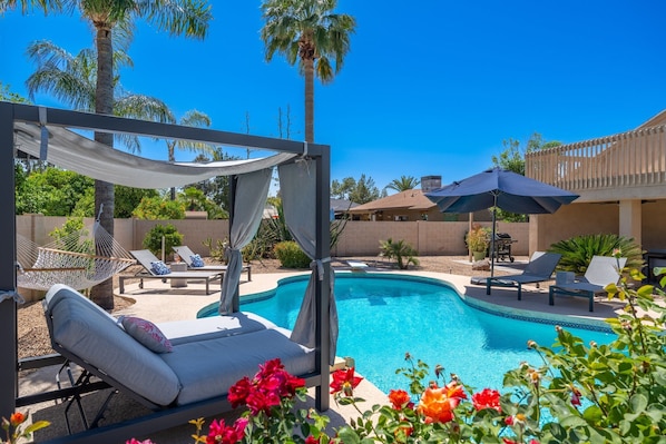 "WOW! WOW! WOW! We loved our stay at the Wallace! The home was very clean, modern and was equipped with all necessary amenities for a comfortable stay. We LOVED the beautiful outdoor pool area."