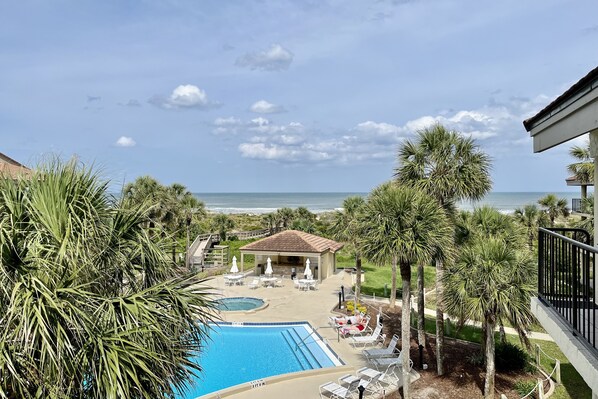 Ocean side view/pool view from balcony