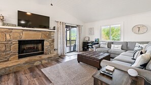 View to Fireplace and Living Area